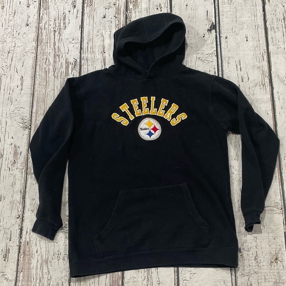Kids NFL Football Pittsburgh Steelers Stitched Hoodie Sports Sweatshirt - Picture 1 of 6